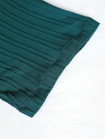 Solid Colored Button Up Shirt And Pants Without Tee-Vacay Outfit