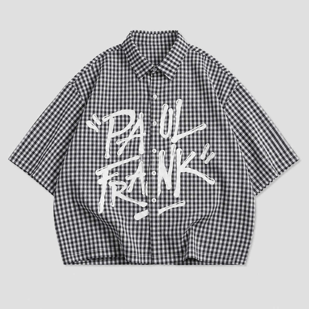 Retro Printed Striped Sleeve Shirt For Men