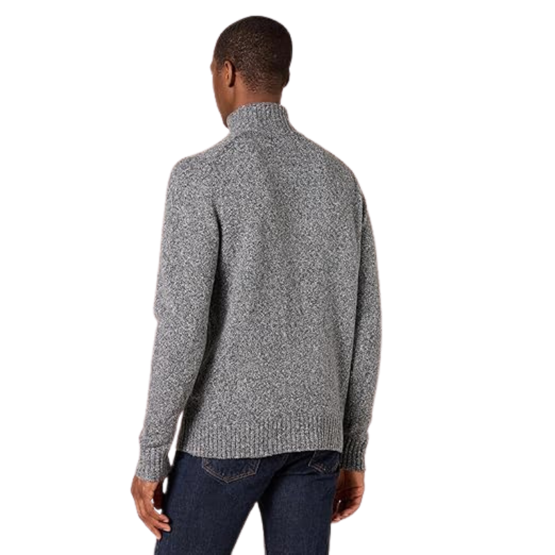 Ribbed High Collar Long Sleeve Sweater