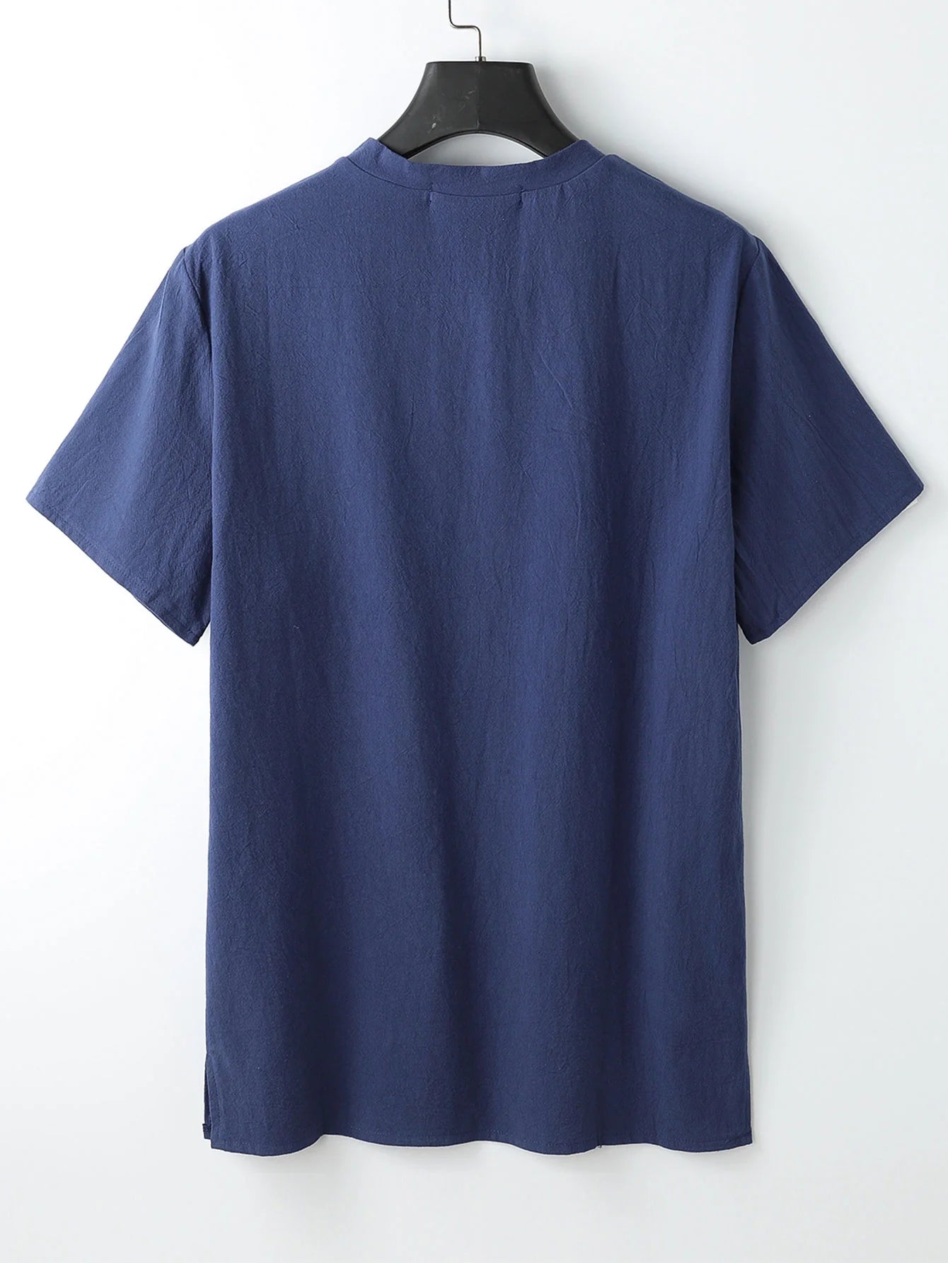 Solid Colored V-Neck  Shirt-Vacay Outfit