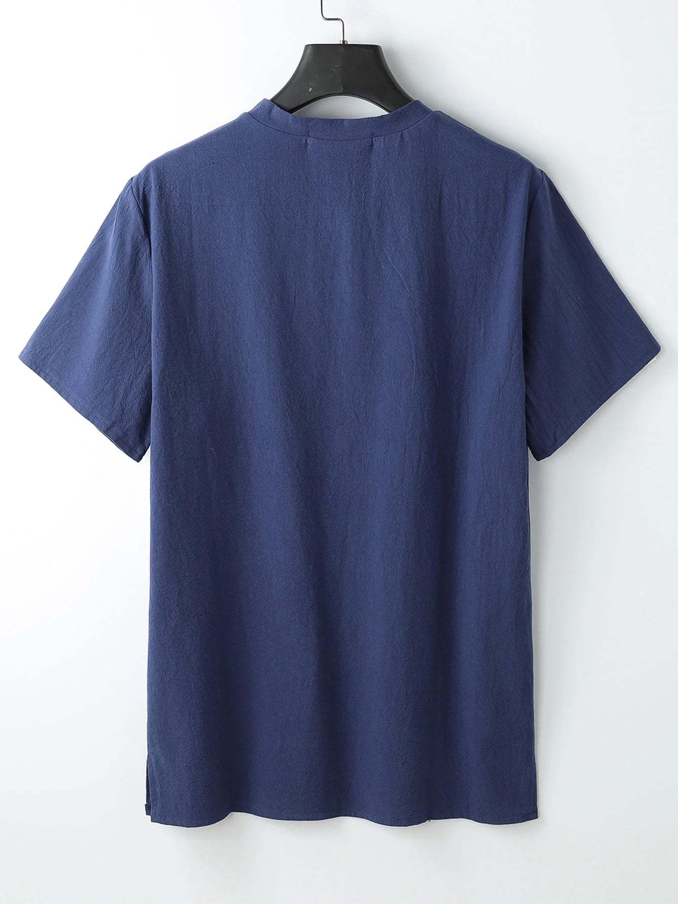 Solid Colored V-Neck  Shirt-Vacay Outfit