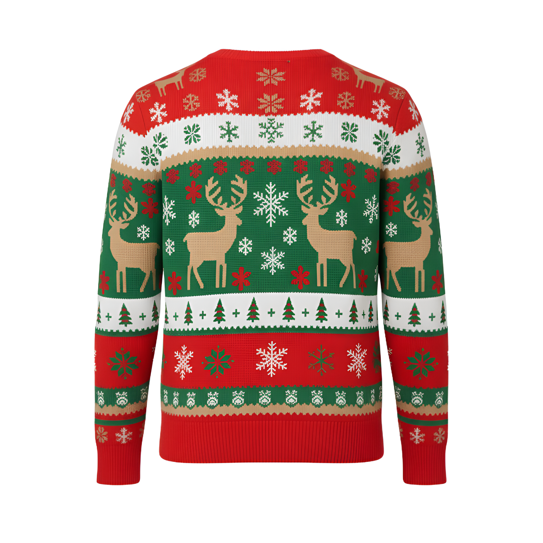Ugly Christmas Sweater Santa Clause Reindeer Knitted Long Sleeve Sweaters