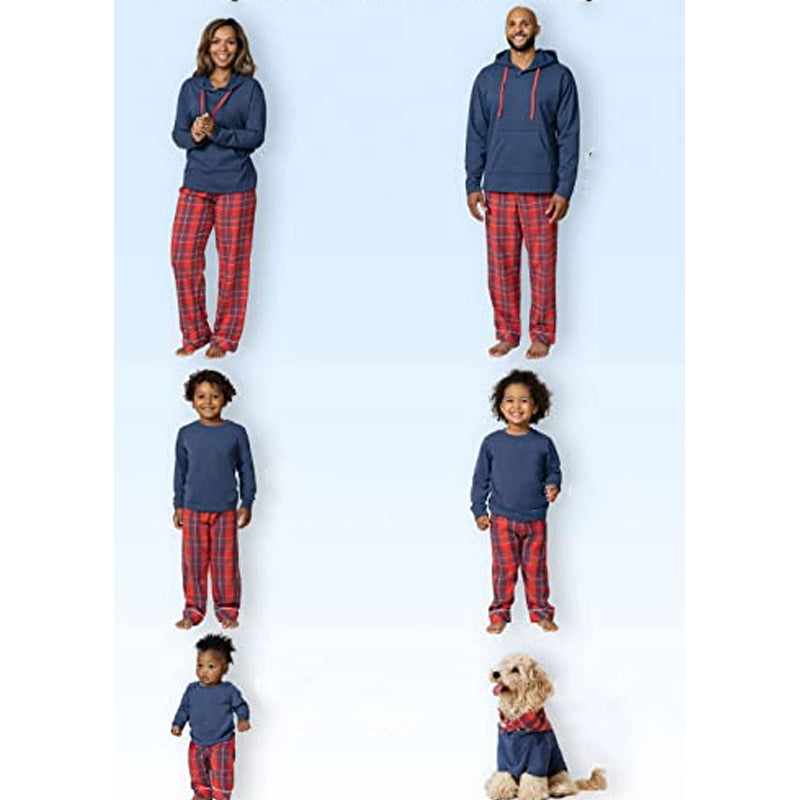 The Red And Blue Plaid Matching Family Sets-Vacay Outfit