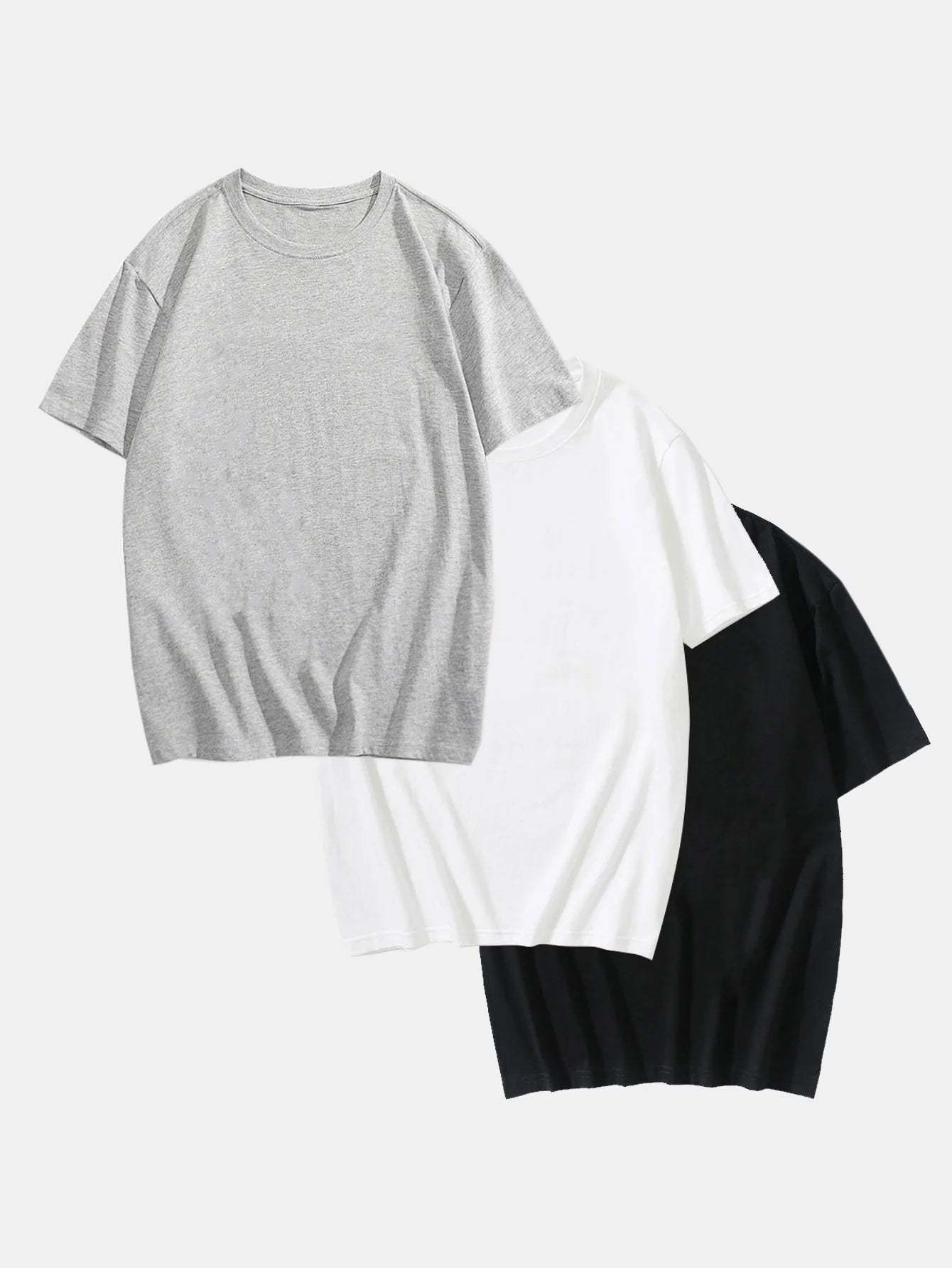 3 Pieces Basic T-Shirt-Vacay Outfit