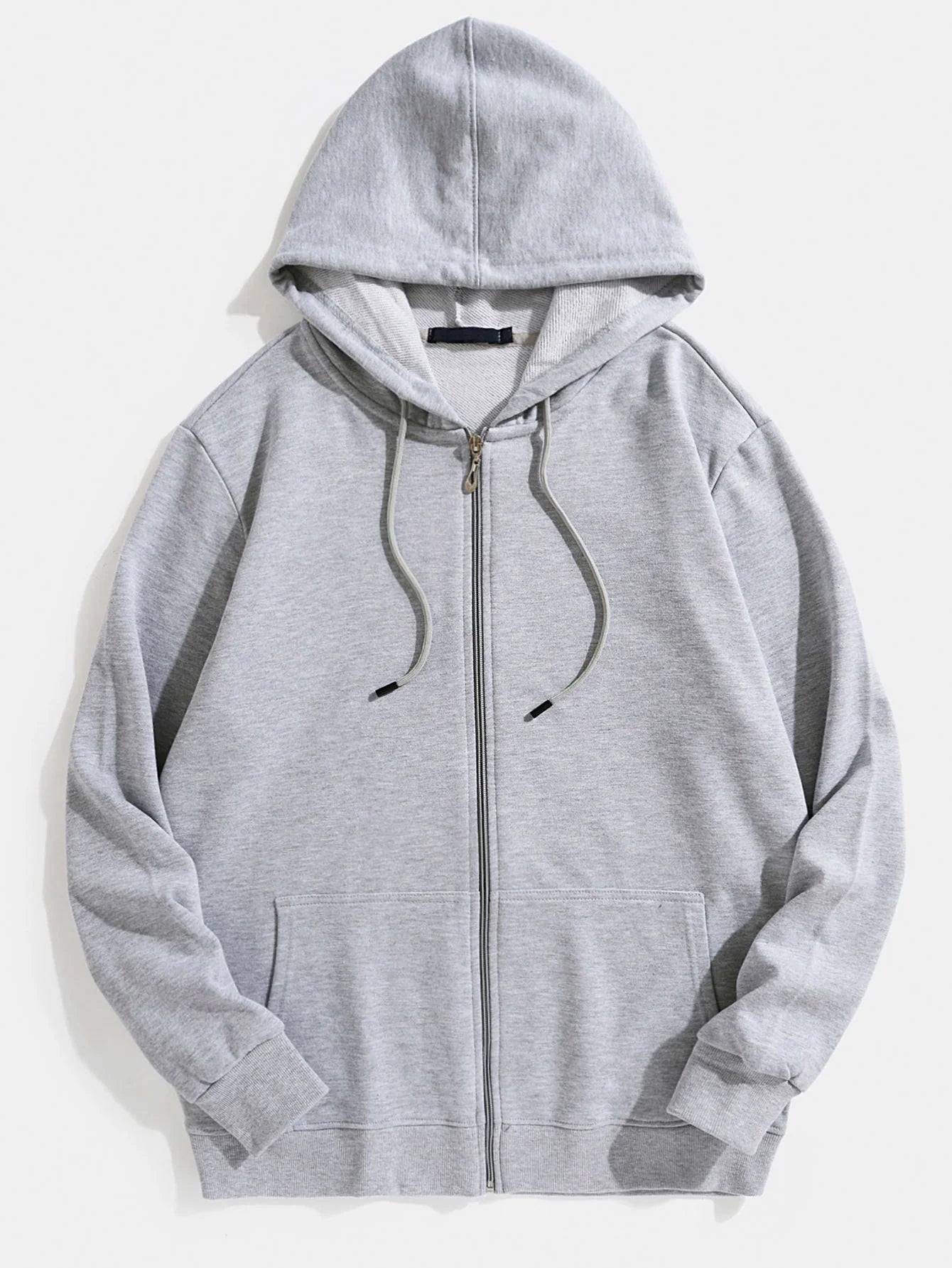 Basic Zipped Hoodie-Vacay Outfit