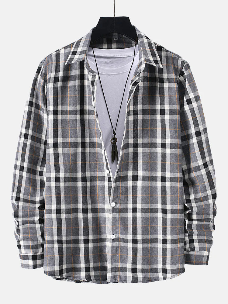 Button Up Plaid Shirt-Vacay Outfit
