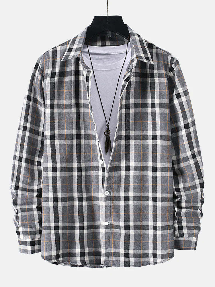 Button Up Plaid Shirt-Vacay Outfit