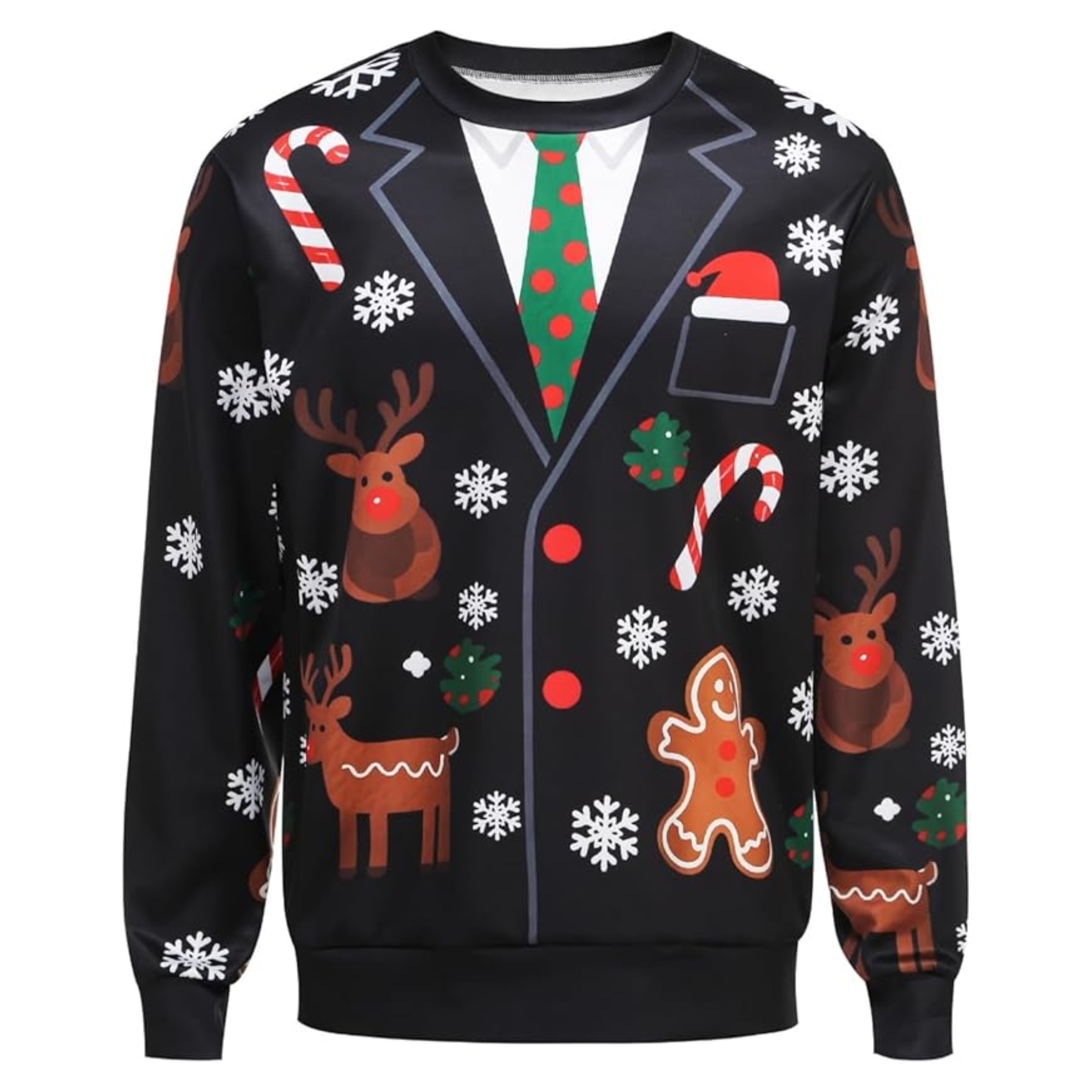 Funny 3D Print Christmas Ugly Sweater For Men And Women