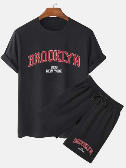 Brooklyn Print T-Shirt & Short-Vacay Outfit