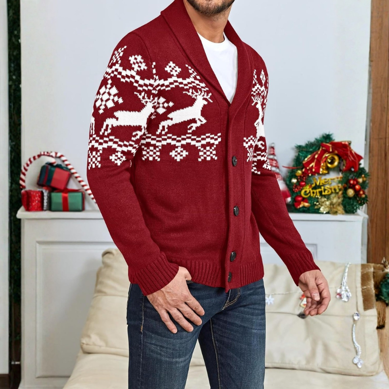 Cable Knit Button Front Cardigan Sweater