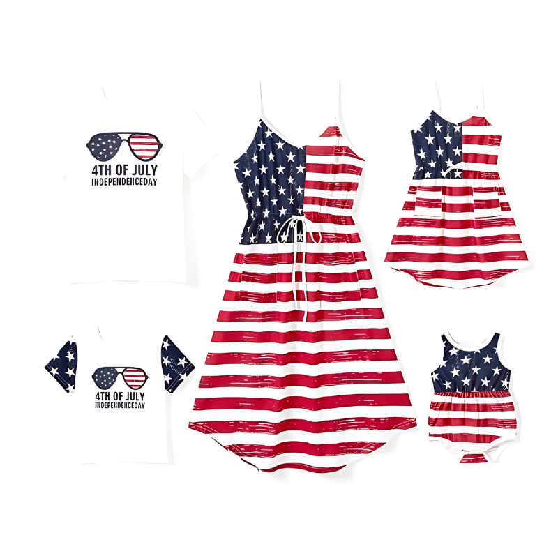 Independence Day Family Matching Outfits-Vacay Outfit