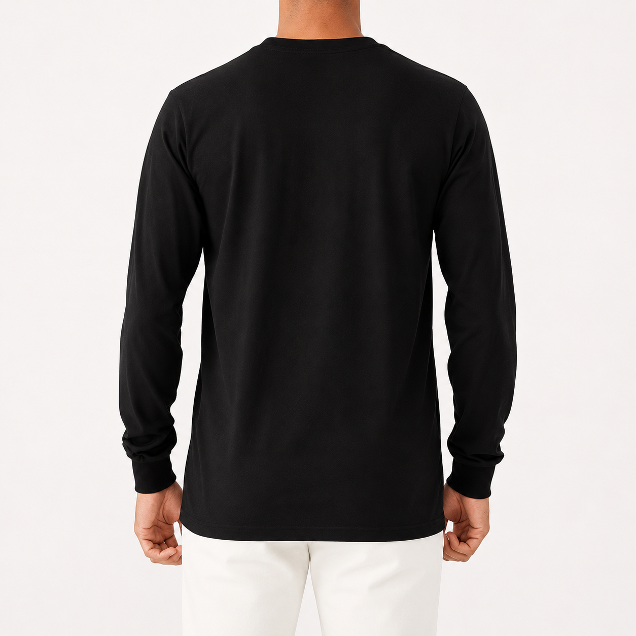 Paris Graphic Print Crew Collar Long Sleeve Casual T Shirt For Men