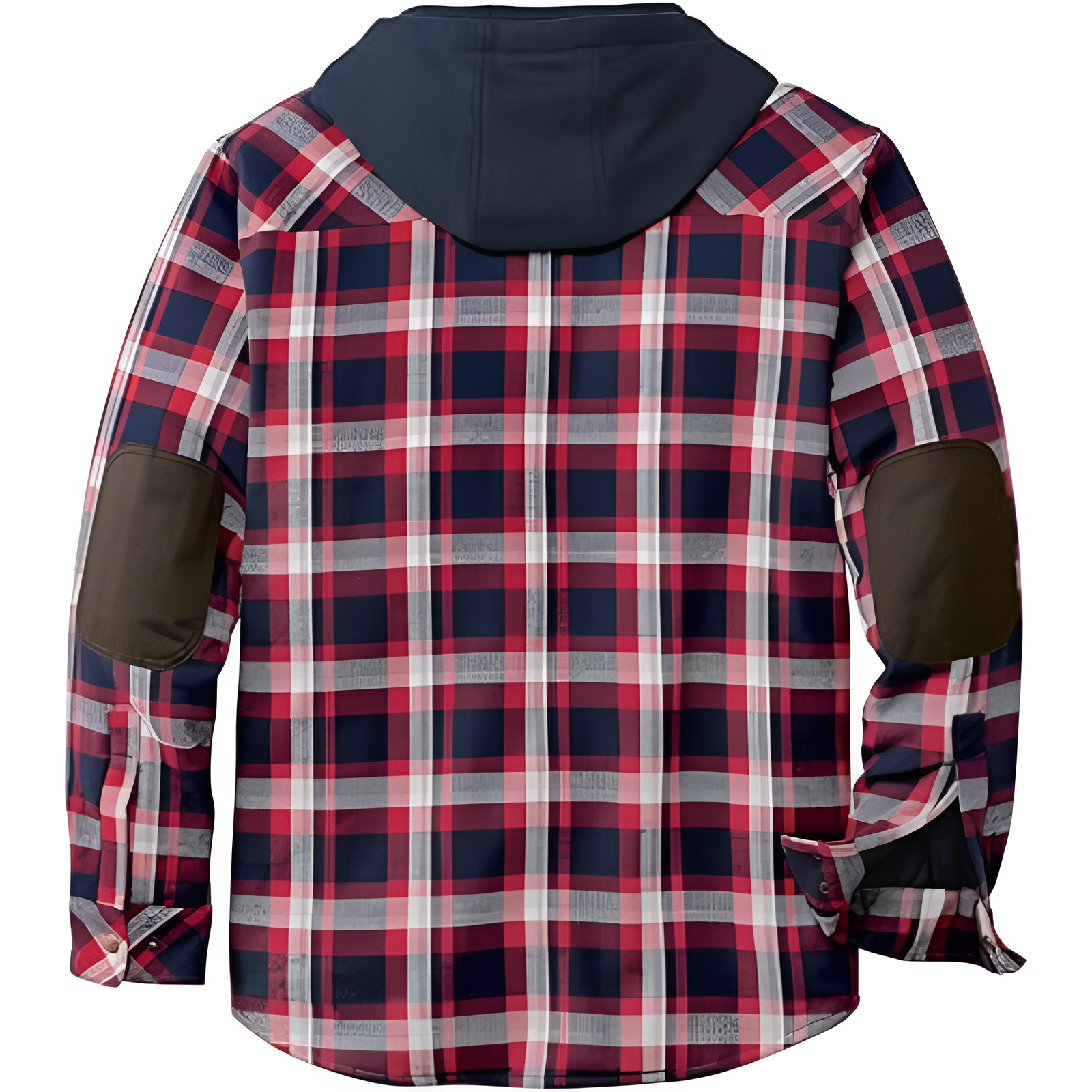 Insulated Plaid Hooded Flannel Jacket For Men