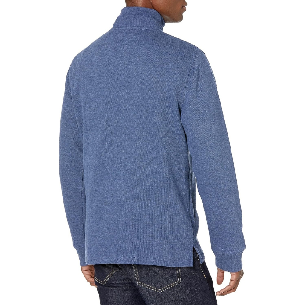 Quarter Zip French Rib Knit Sweater