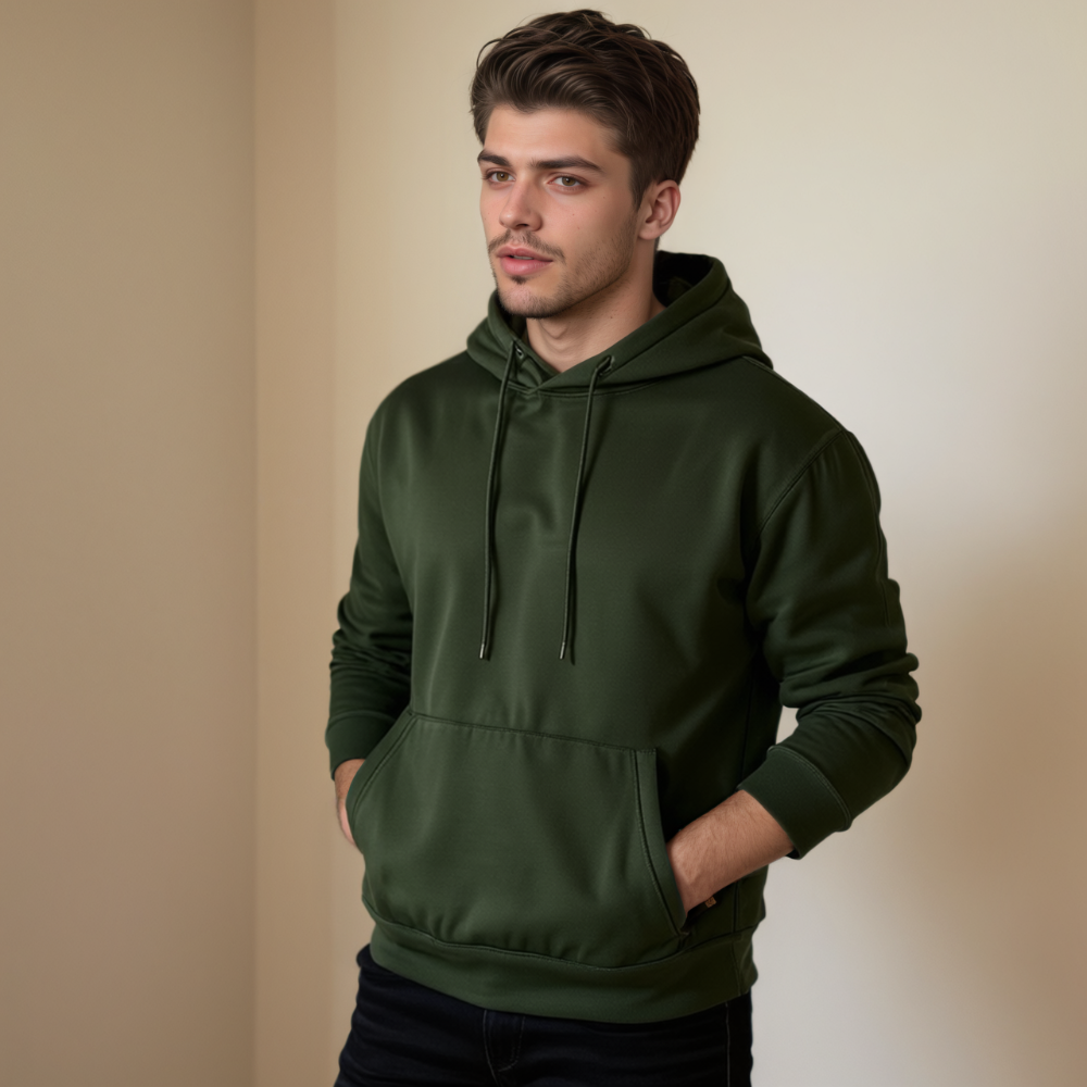 Casual Cotton Long Sleeves Hoodie For Men