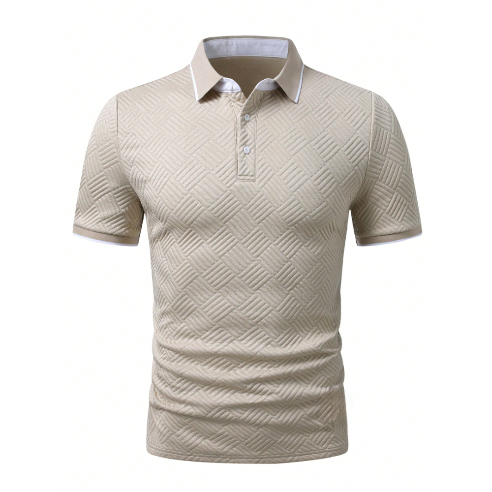 Casual Patch Up Half Placket Polo T Shirt For Men