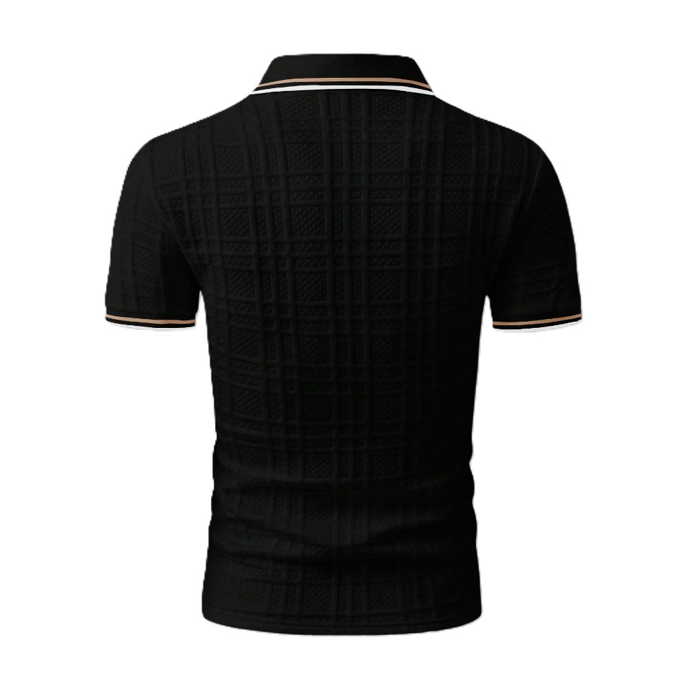 Casual Patch Up Half Placket Polo T Shirt For Men