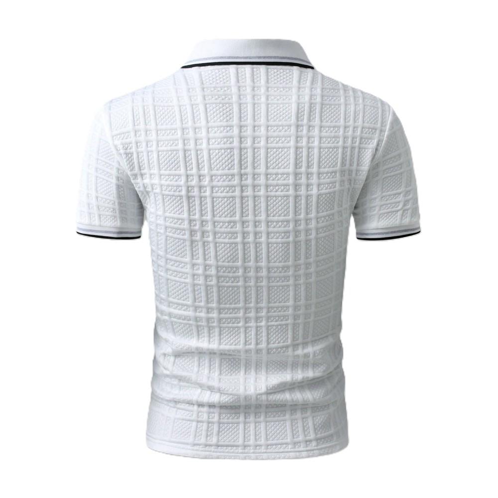 Casual Patch Up Half Placket Polo T Shirt For Men