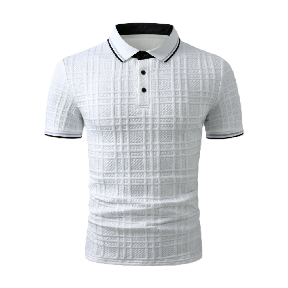 Casual Patch Up Half Placket Polo T Shirt For Men