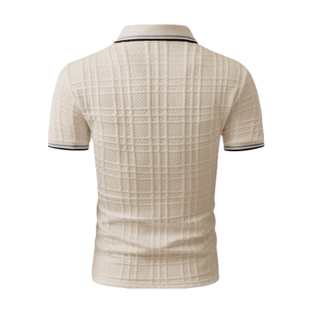 Casual Patch Up Half Placket Polo T Shirt For Men