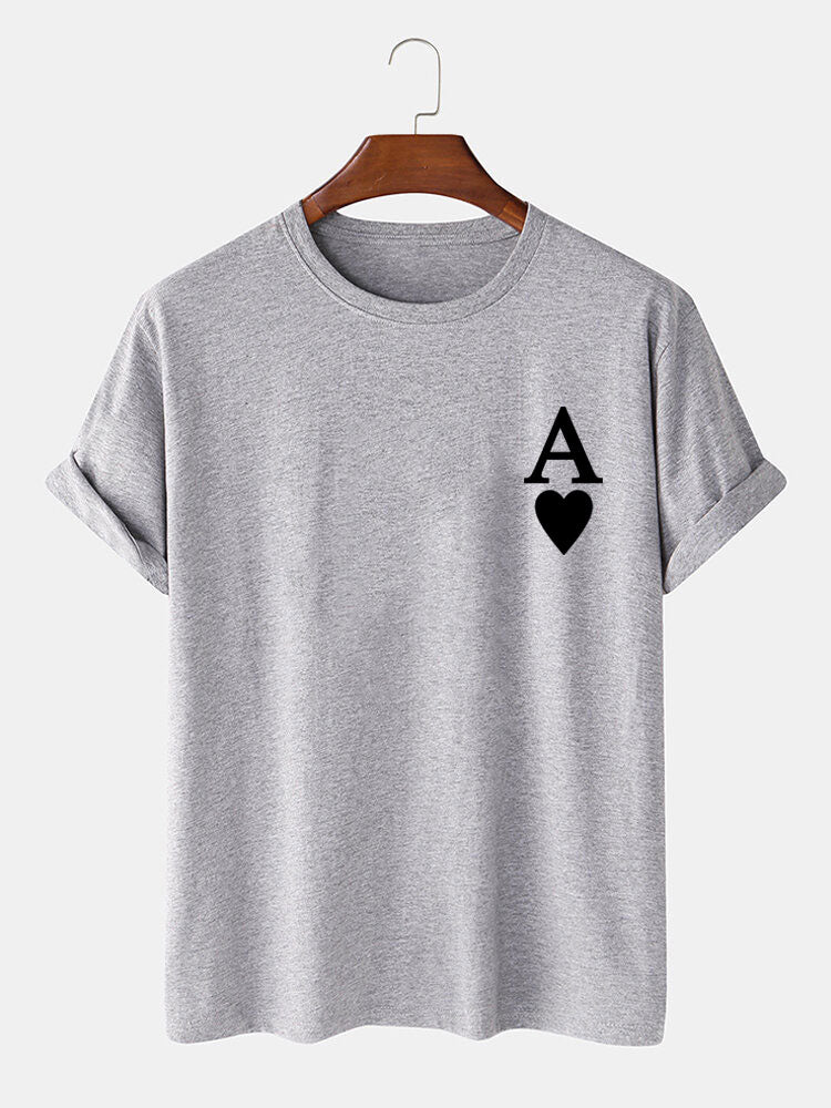 Ace Of Spades Print T-Shirt-Vacay Outfit