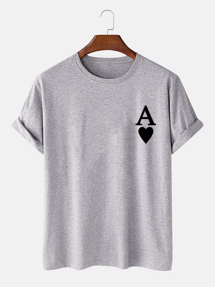 Ace Of Spades Print T-Shirt-Vacay Outfit
