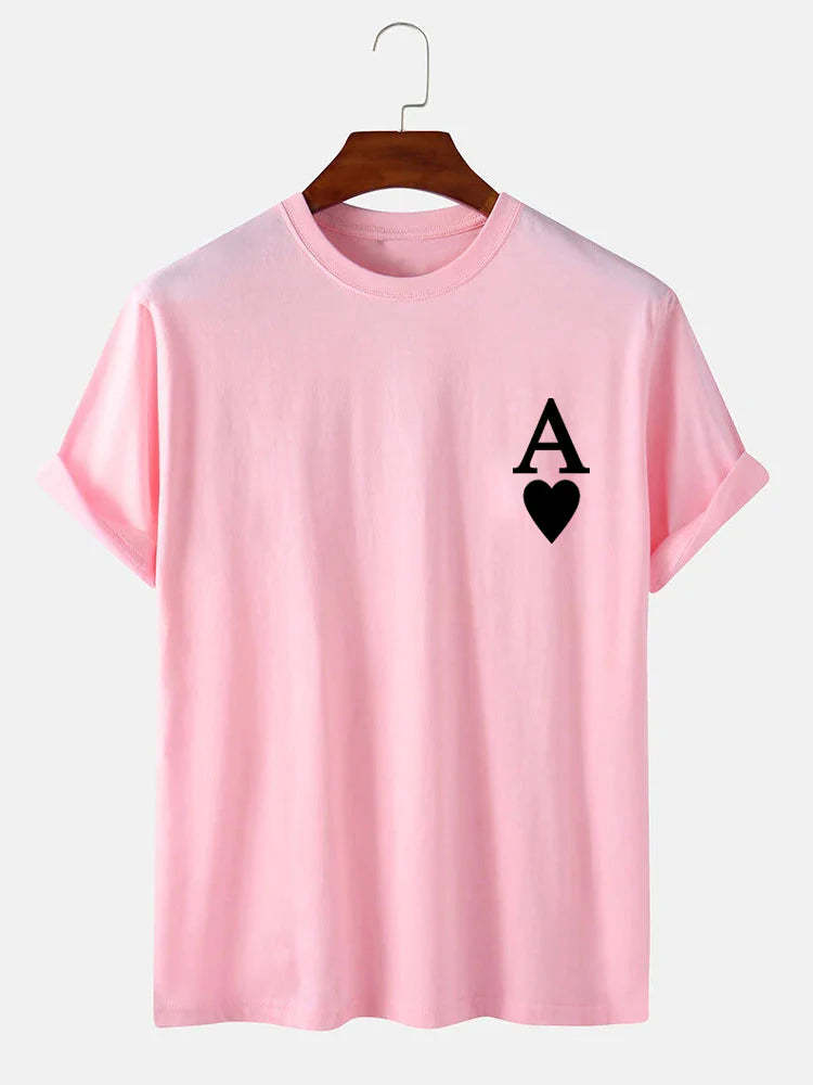 Ace Of Spades Print T-Shirt-Vacay Outfit