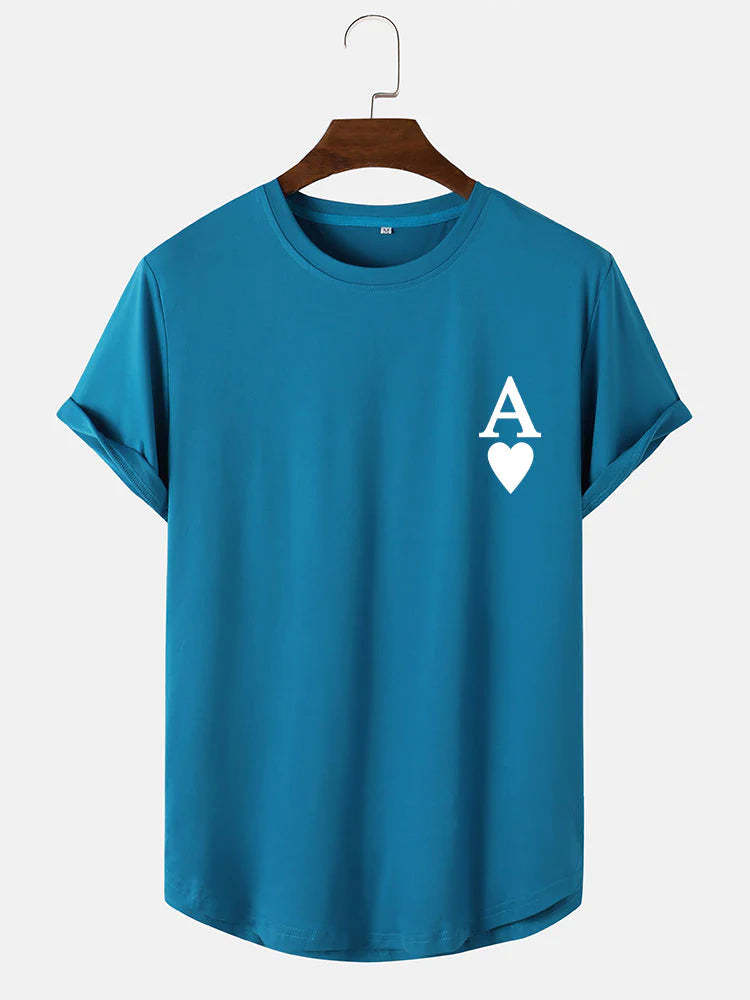Ace of Spades Print Arc T-Shirt-Vacay Outfit