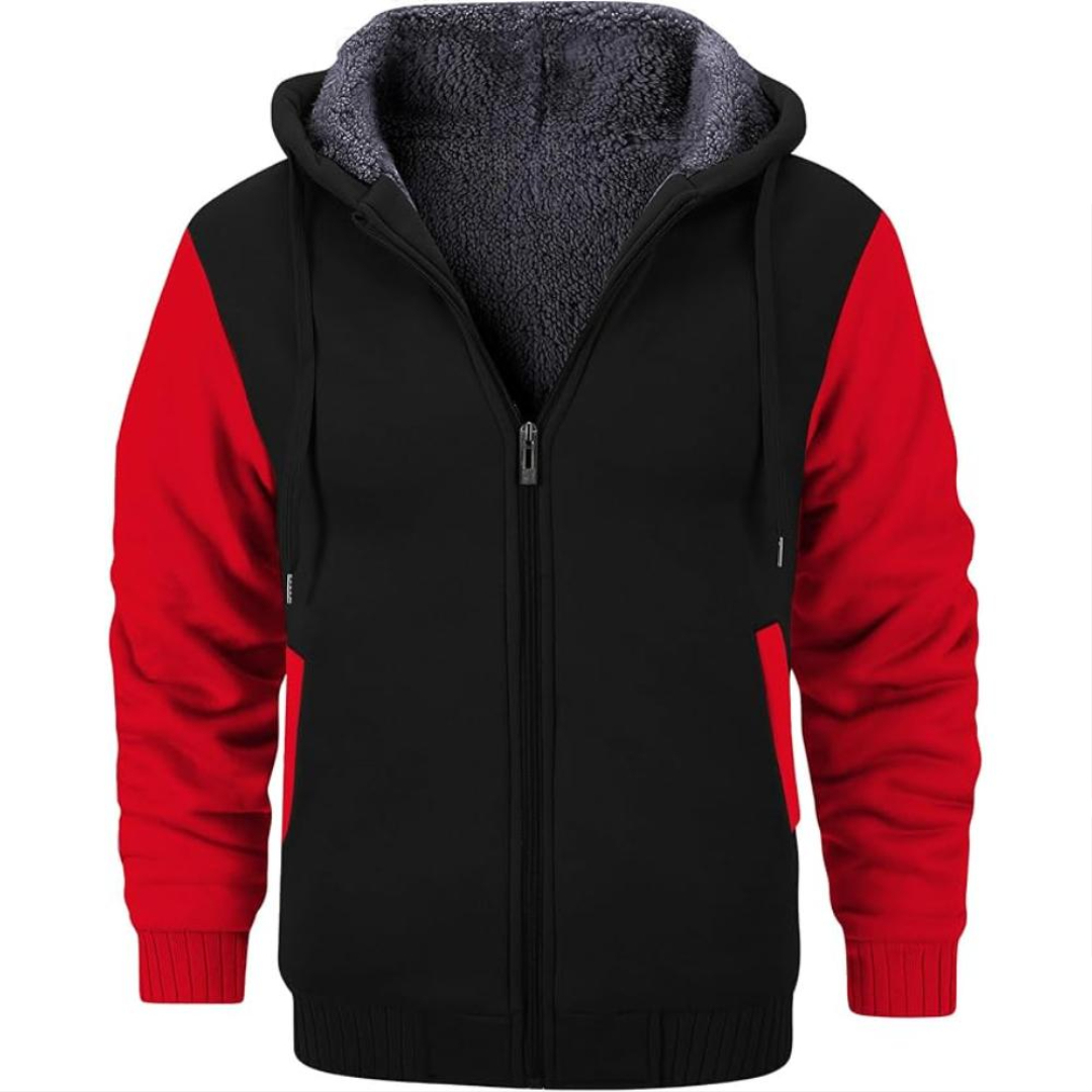 Essentials Zip Up Hoodie For Men - Soft Fleece Cotton Blend