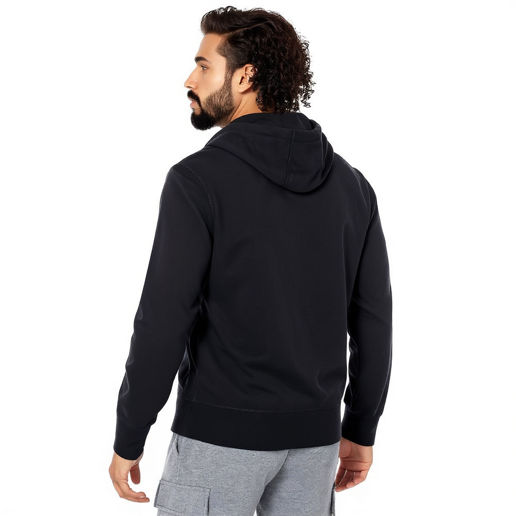 Lightweight Hoodie with French Terry And Classic Full Zip