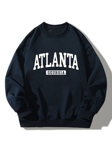 Atlanta Print Sweatshirt-Vacay Outfit