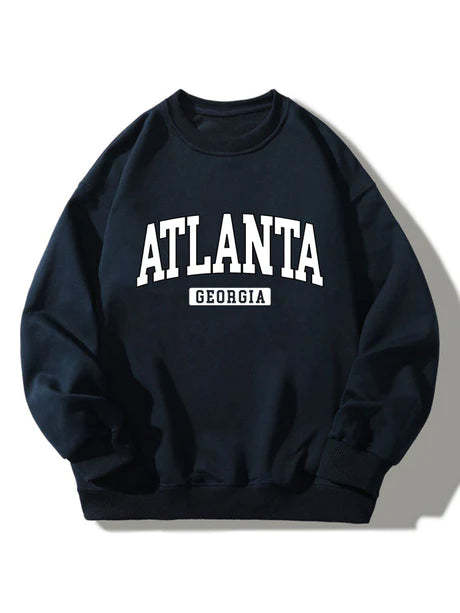 Atlanta Print Sweatshirt-Vacay Outfit