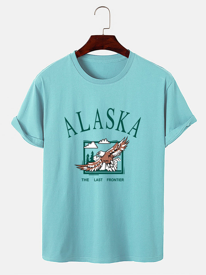 Alaska Eagle Print T-Shirt-Vacay Outfit