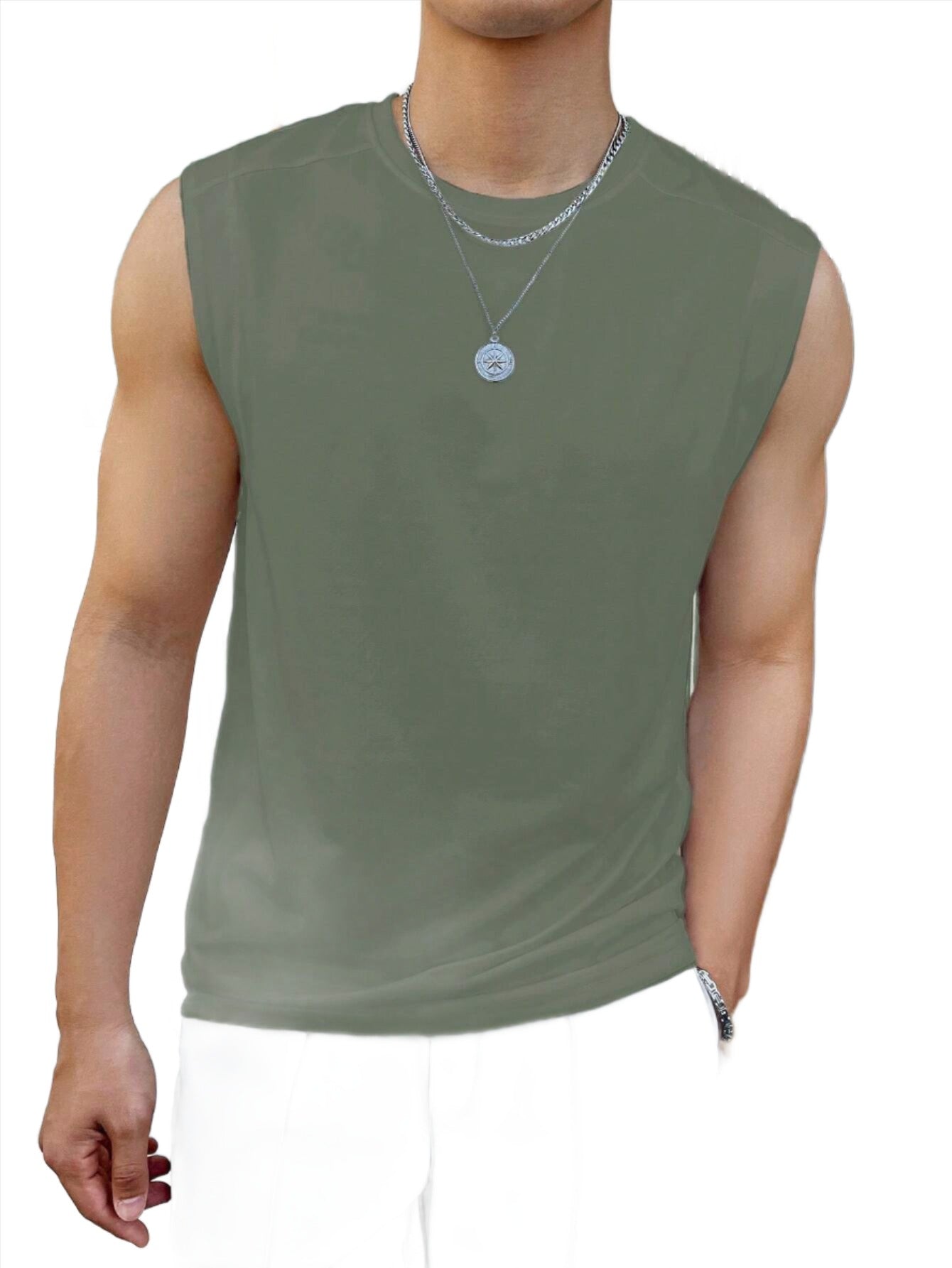 Athletic Playwear Sleeveless Top-Vacay Outfit