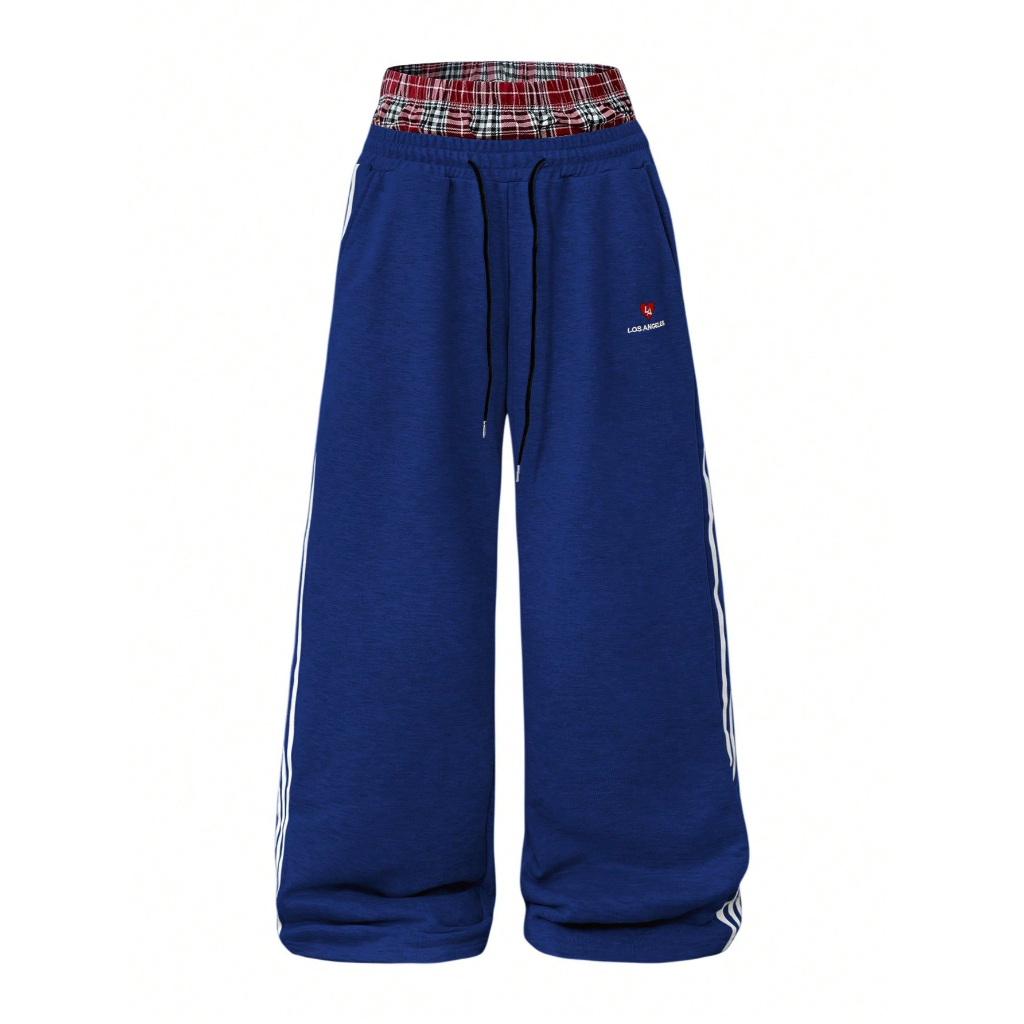Loose Fleece Drawstring Sweatpants With Wide For Men