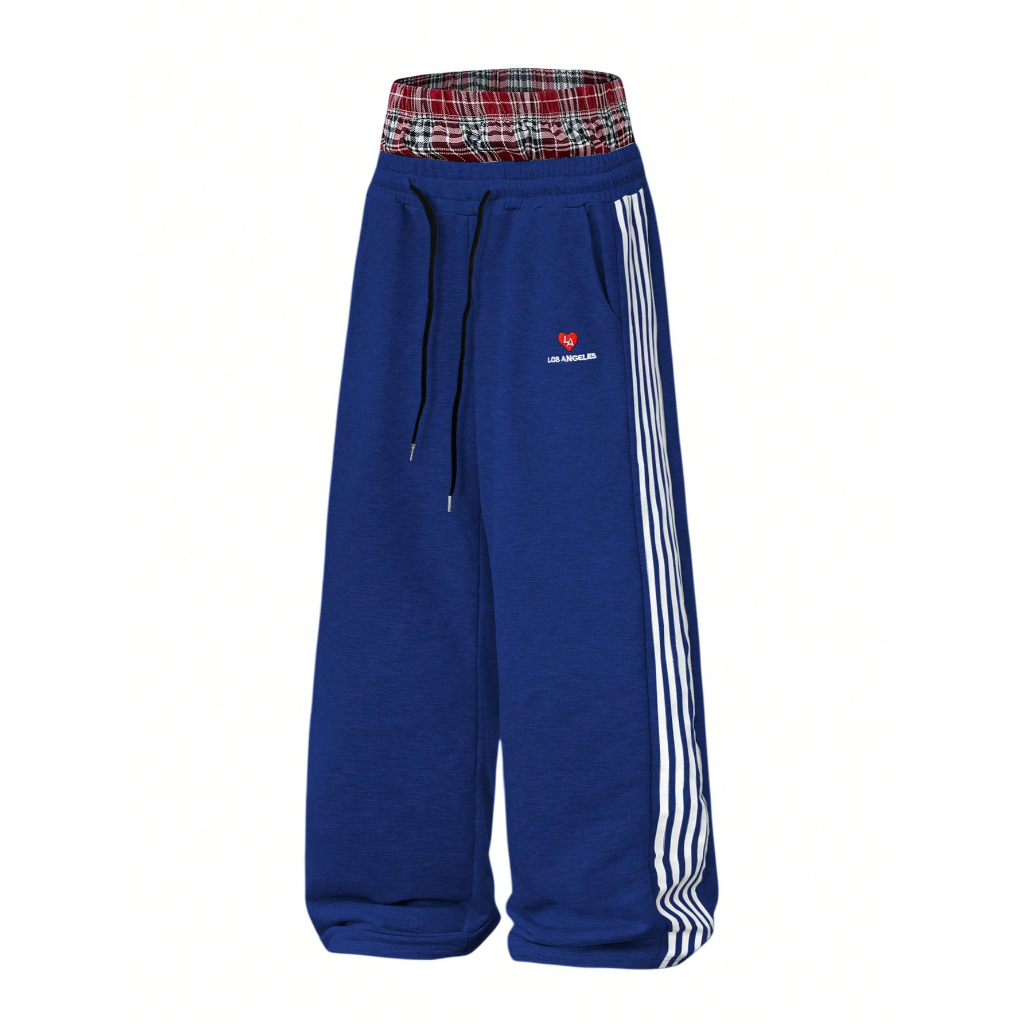 Loose Fleece Drawstring Sweatpants With Wide For Men