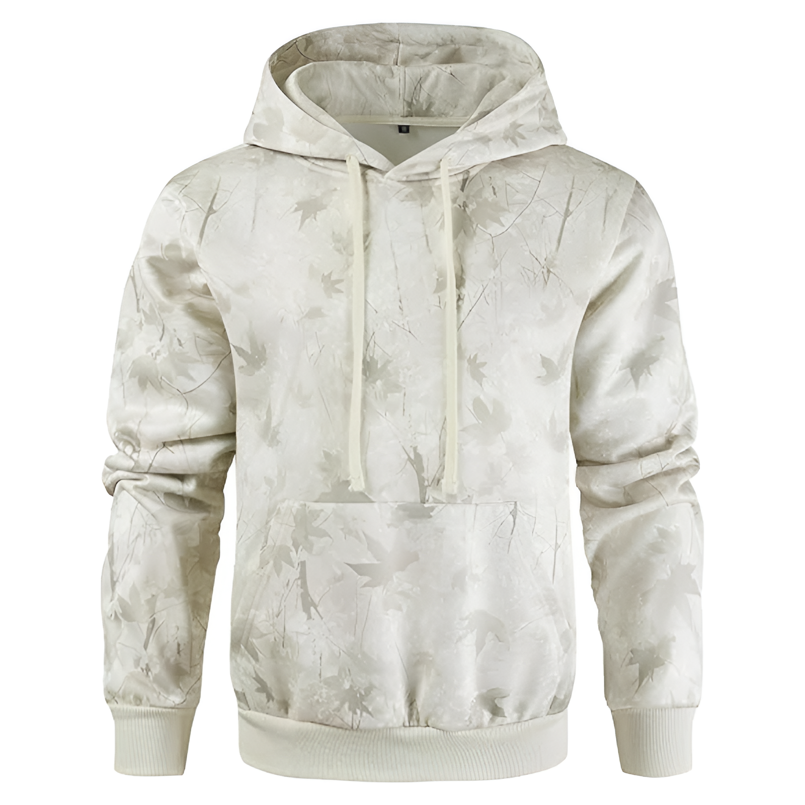 Men Camo Outfitter Fleece Hoodie Pullover Long Sleeve Casual Sweatshirt with Pocket