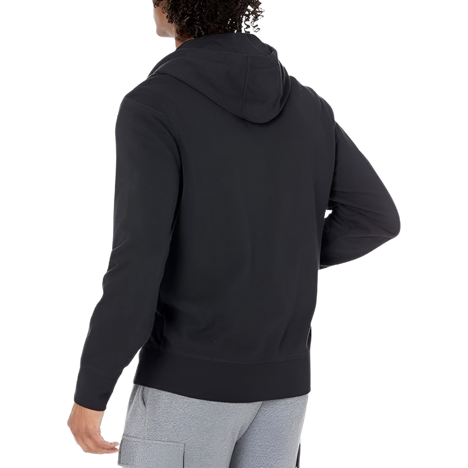 Men Lightweight French Terry Full-Zip Hooded Sweatshirt