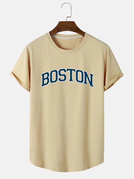 Boston Print T-Shirt-Vacay Outfit