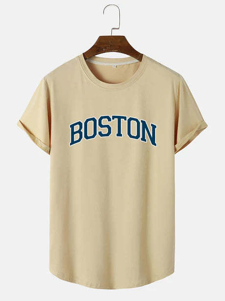 Boston Print T-Shirt-Vacay Outfit