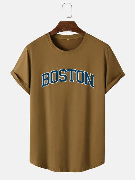Boston Print T-Shirt-Vacay Outfit