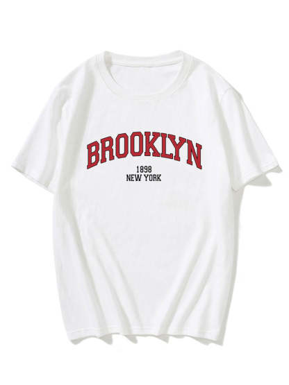 Brooklyn NY Print T-Shirt-Vacay Outfit