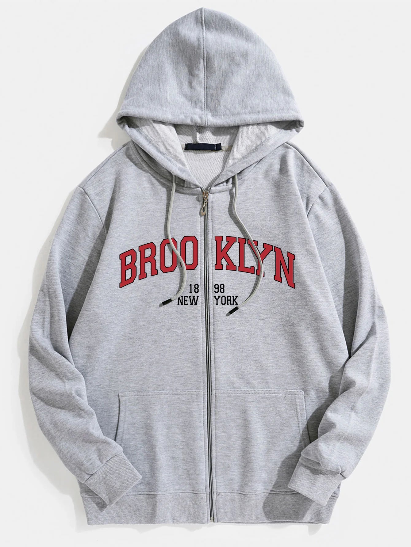 Brooklyn Print Zip Hoodie-Vacay Outfit