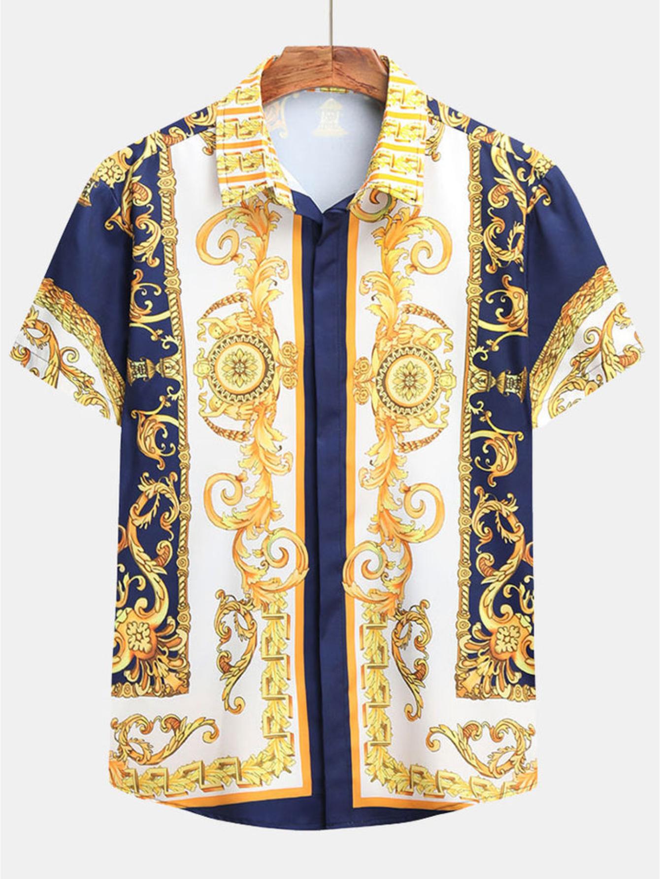 Baroque Print Azure Set-Vacay Outfit