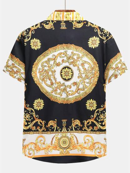 Baroque Print Azure Set-Vacay Outfit