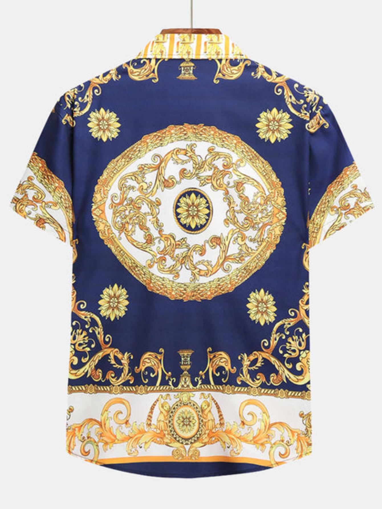 Baroque Print Azure Set-Vacay Outfit