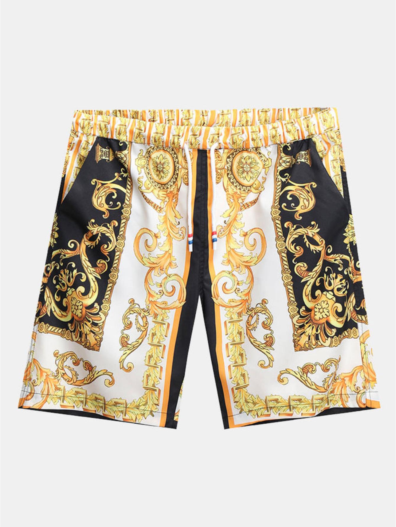 Baroque Print Azure Set-Vacay Outfit