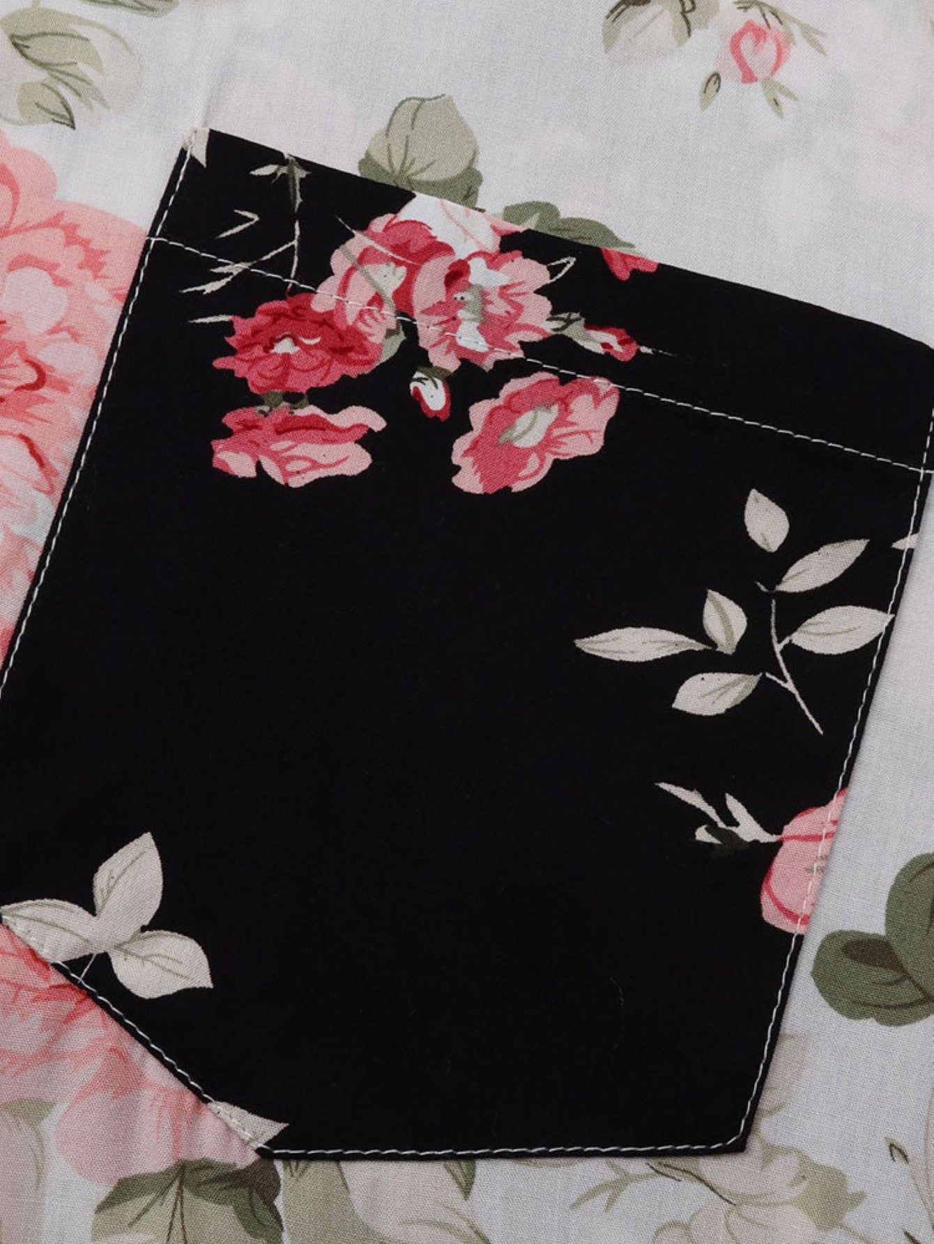 Blossom Pattern Printed Shirt-Vacay Outfit