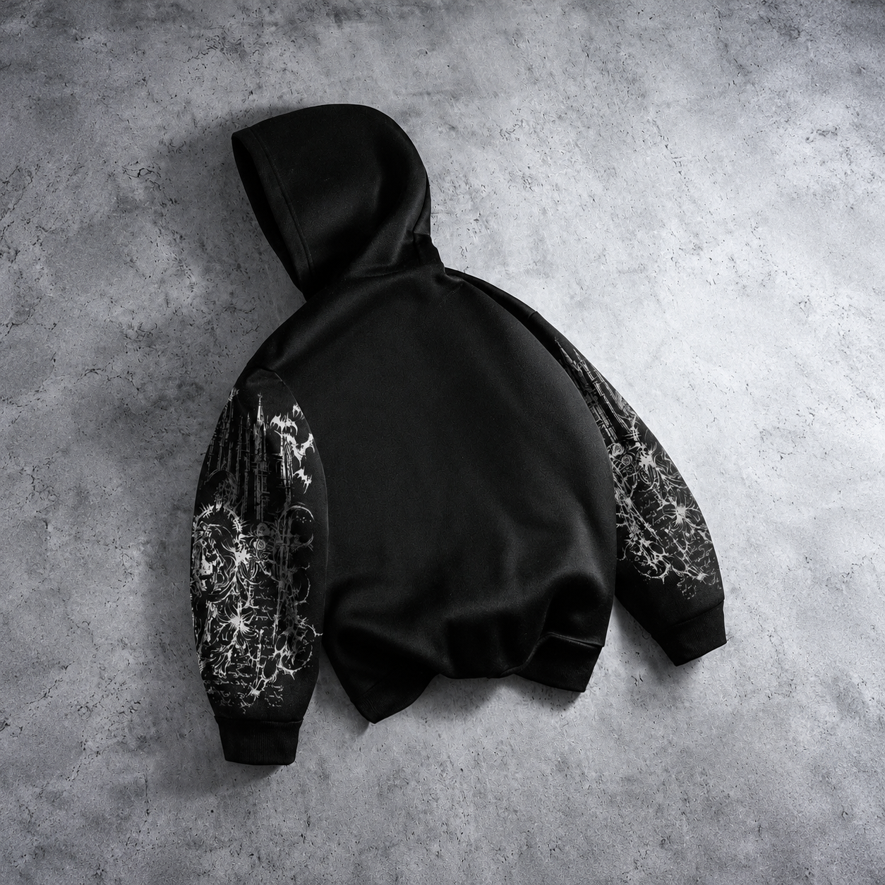 Graphic Rhinestone Hooded Zip Up Sweatshirt Jacket Y2K Style For Men