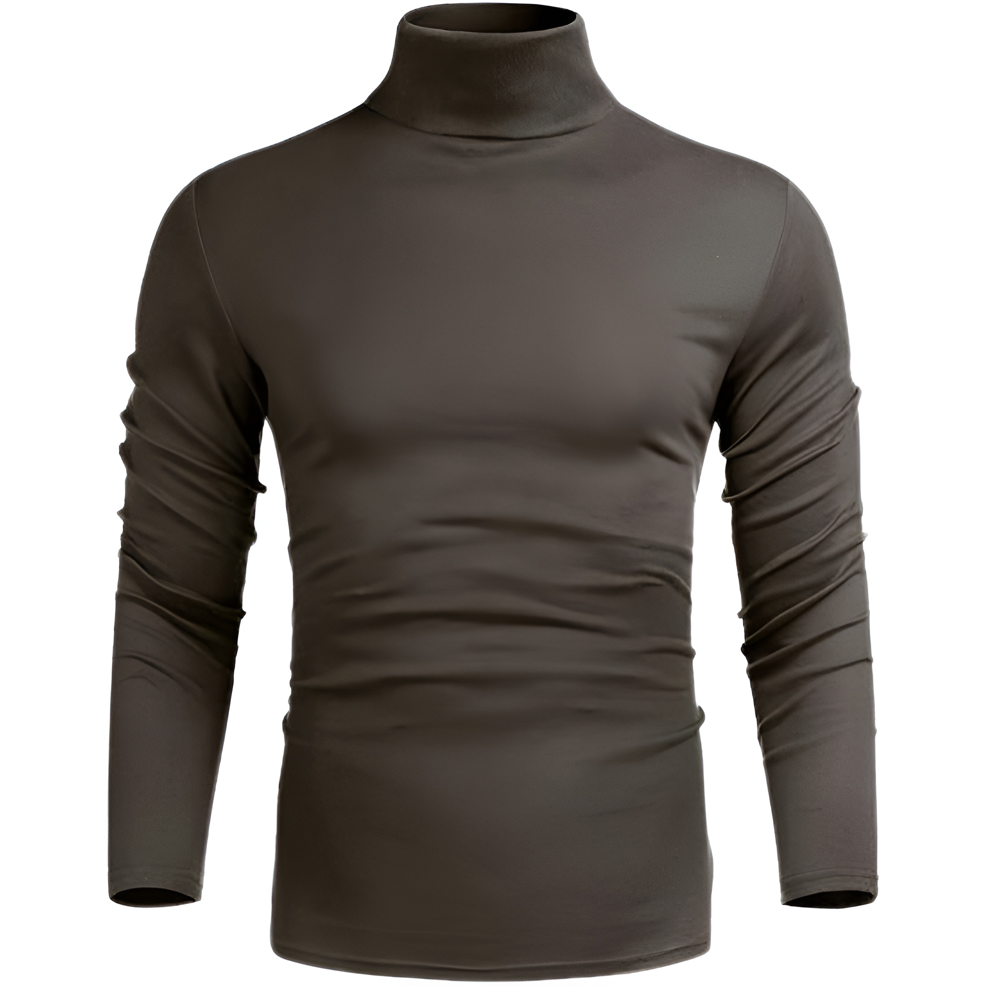 Men's Casual Slim Fit Basic Tops Knitted Lightweight Turtleneck Pullover Sweater